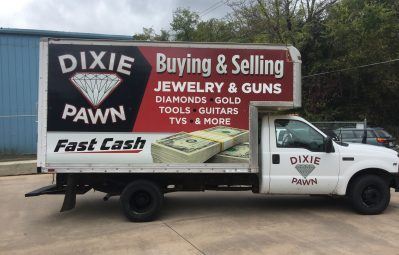 Dixie Pawn full side truck print
