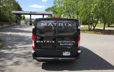 Matrix Fitness digital print full wrap rear view