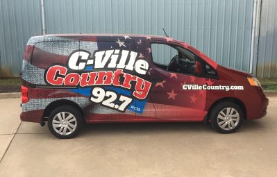 Cvile Country 92.7 American Flag full color print