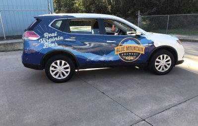 Blue Mountain Brewery full color print passenger-side view