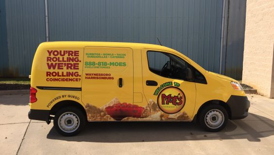 Moe's Southwest Grill Vehicle Wrap | Performance Signs